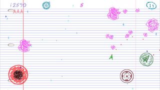 Crayon Asteroids - Screenshot 1