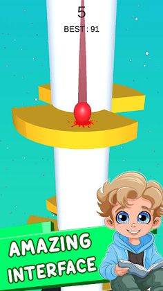 Helix Jump : Bouncing ball - Screenshot 2