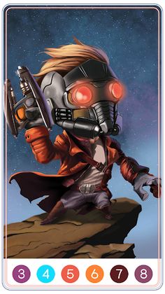 Guardians of Galaxy Coloring - Screenshot 3