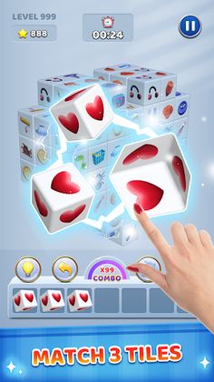Triple 3D Cube - Match Puzzle - Screenshot 2