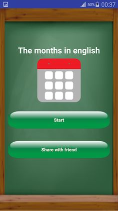 Les mois en anglais - Screenshot 1