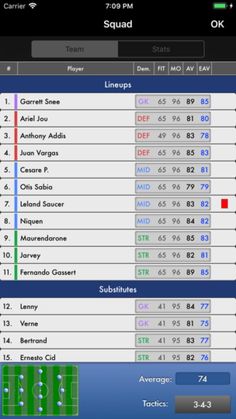 iClub Manager - Screenshot 3