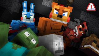 FNAF Blocks Mod Minecraft PE - Screenshot 1