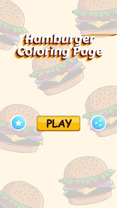 Hamburger coloring game - Screenshot 2