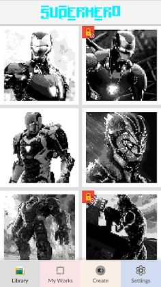 Superhero Pixel Number - Screenshot 1