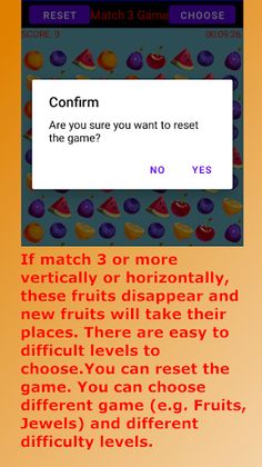 Match Three Fruits Game - Screenshot 4
