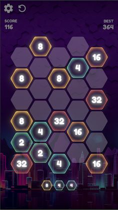 Hexa2048 - Screenshot 1