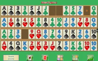 Aces + Spaces, card solitaire - Screenshot 1