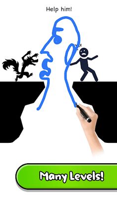 Draw Challenge:Save Stickman - Screenshot 1