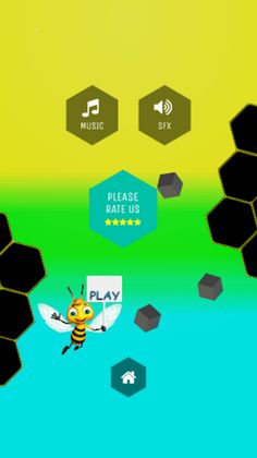 Rocket Bee Game - Screenshot 2