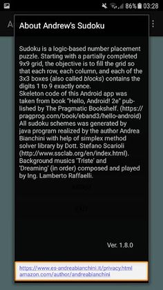 Andrew's Sudoku - Screenshot 3