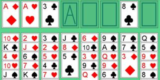 Freecell solitare 카드 게임 - Screenshot 1