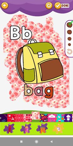 Coloring Glitter Alphabets ABC - Screenshot 3