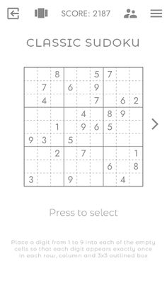 Sudoku - Multiple Modes - Screenshot 1