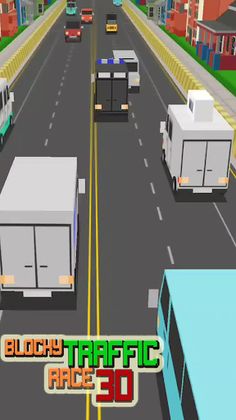 Blocky Traffic Racer Master 3D - Screenshot 3