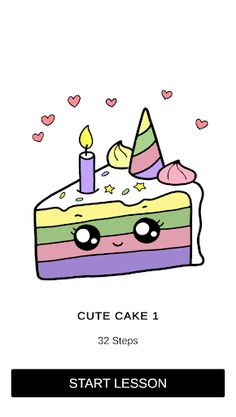 How To draw Cute cake - Screenshot 3