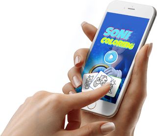 Blue Hedgehogs Coloring. - Screenshot 3