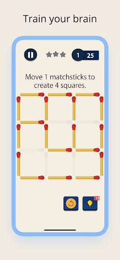 Matchstick Challenge Puzzles - Screenshot 1