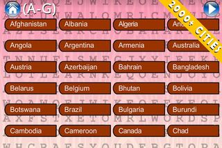 WordSearch Place 144 Countries - Screenshot 3