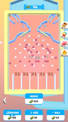 Merge Galton Nailboard - Screenshot 2