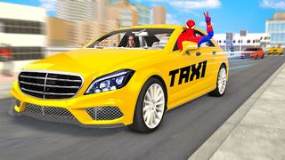 Superhero Car Games Taxi Games - Screenshot 1