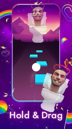 Skibidi Toilet Tiles Hop Music - Screenshot 4