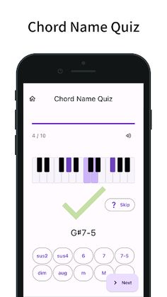 Chord Quiz: Learn Piano Chord - Screenshot 1