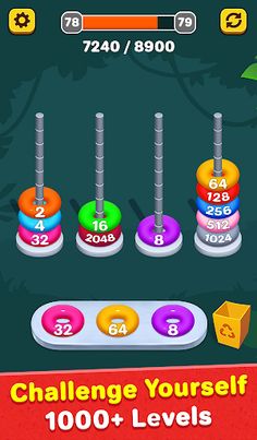 2048 Hoop Stack -Number puzzle - Screenshot 4