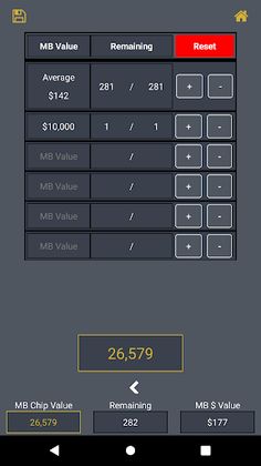 MB Poker Calculator - Screenshot 3