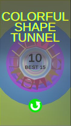 Colorful Shape Tunnel - 3D End - Screenshot 4