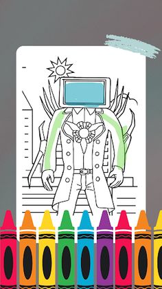 Titan Tv Man Skibidi Coloring - Screenshot 3