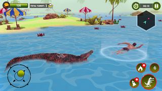 Hungry Animal Crocodile Games - Screenshot 2
