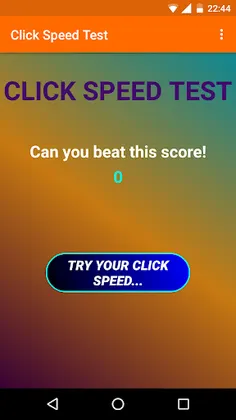 Click Speed Test - Screenshot 1