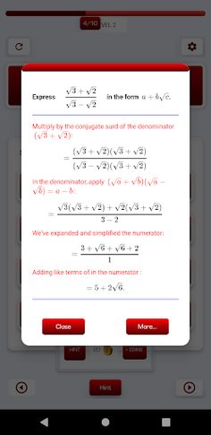 Algebra Math Quiz and Game - Screenshot 4