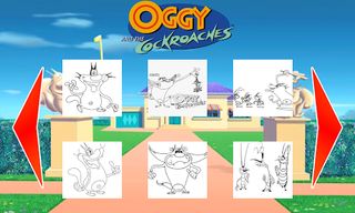 Super Oggy Coloring game - Screenshot 2