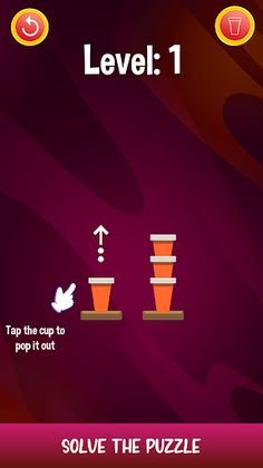 Cup Sort Puzzle - Screenshot 1