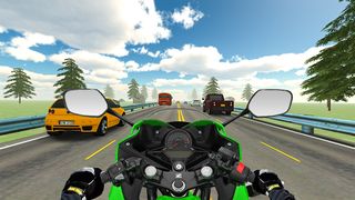 VR Highway Traffic Bike Racer - Screenshot 1