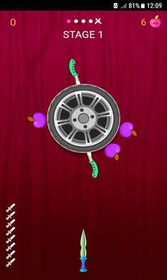 knife shoot game & cherry Hit - Screenshot 1