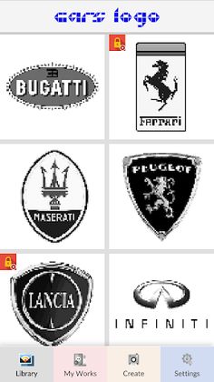 Cars Logo Pixel Art - Screenshot 4