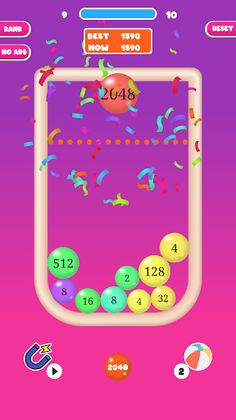 2048 Merge Balls - Screenshot 1