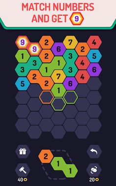 UP 9 Hexa Puzzle! Merge em all - Screenshot 1