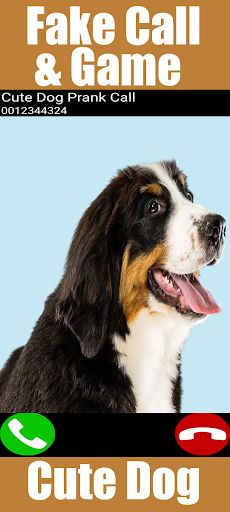 Fake Call Cute Dog Game - Screenshot 4