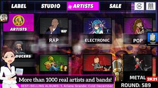 MusicLabeLManagerExtra 2K21 - Screenshot 3