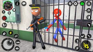 Spider Stick Hero Prison Break - Screenshot 1
