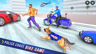 Police Dog Crime Bike Chase - Screenshot 2