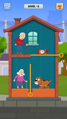 Rescue Granny- Home Pull Pin - Screenshot 3