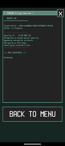 Bitcoin BTC Hacker Simulator - Screenshot 1
