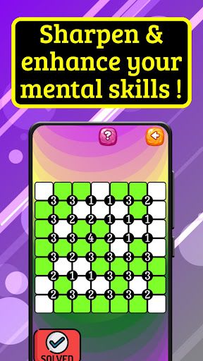 4 Adjacent: Brain Puzzle Game - Screenshot 2