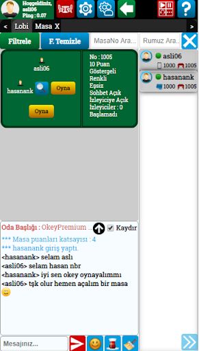 OkeyPremium Online Okey Oyunu - Screenshot 2