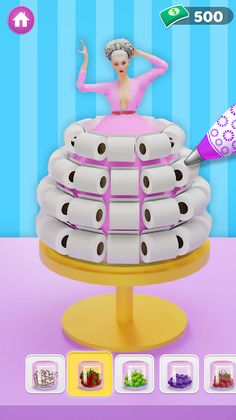 Icing on Doll Cake maker Game - Screenshot 3
